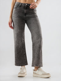 Women Bella-Wide Jeans Wide Leg Grey High Rise