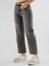 Women Bella-Wide Jeans Wide Leg Grey High Rise