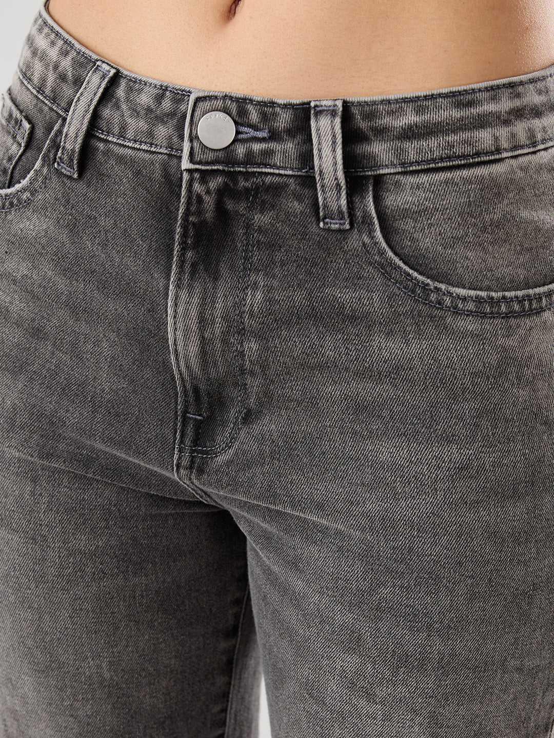 Women Bella-Wide Jeans Wide Leg Grey High Rise