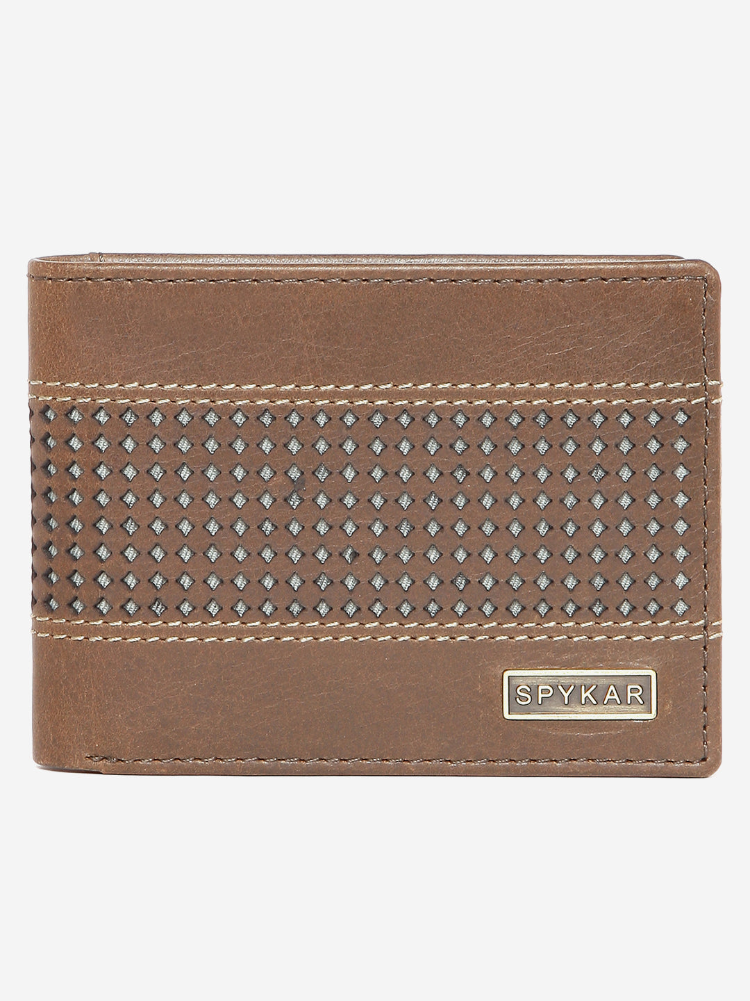 Spykar Men Brown Leather Wallet