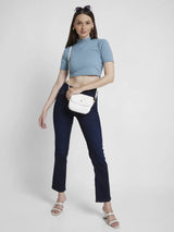 Women Emma Jeans Slim Fit Dark Blue Mid Rise