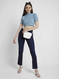 Women Emma Jeans Slim Fit Dark Blue Mid Rise