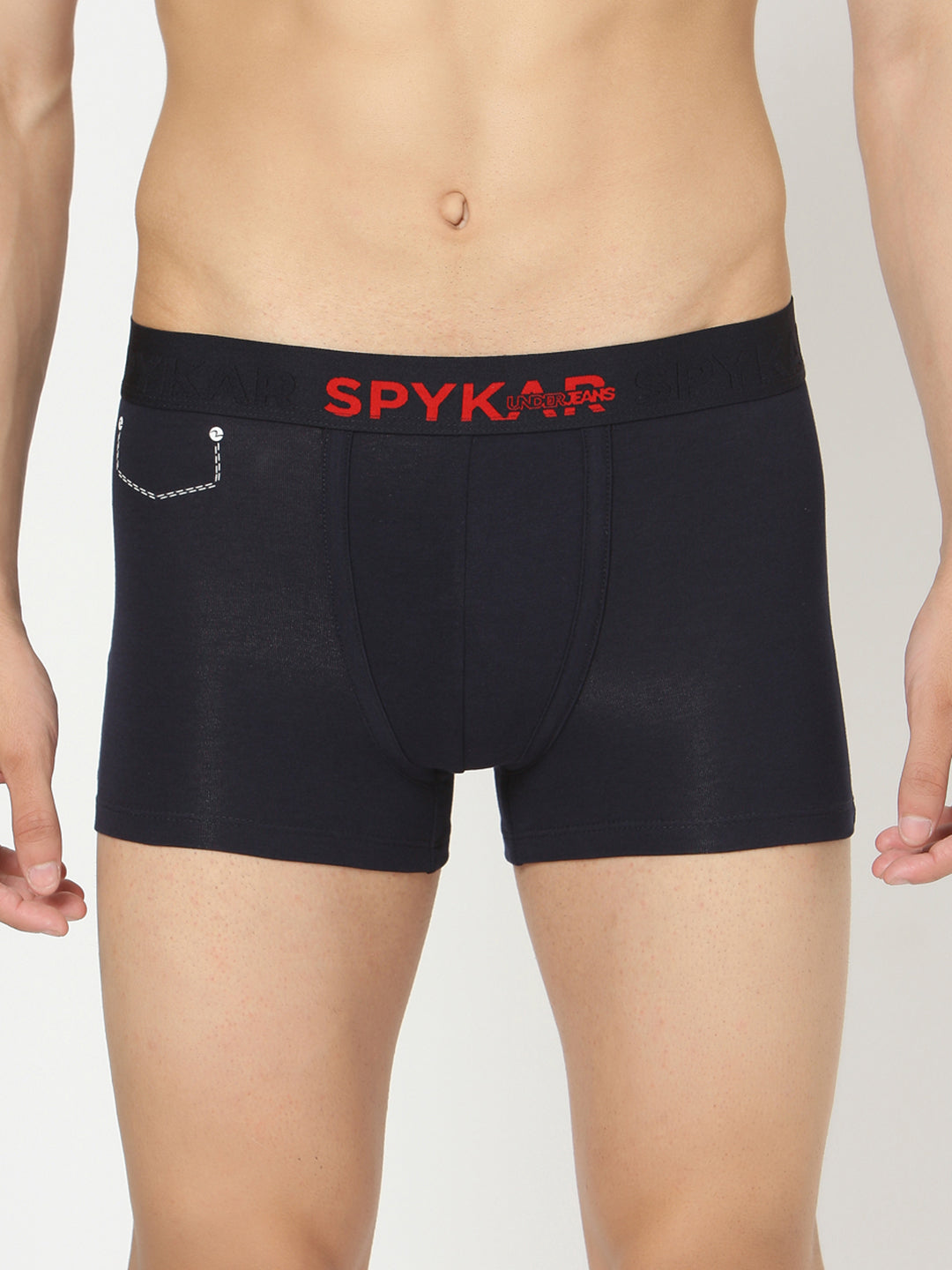 Underjeans By Spykar Men Navy Blue Trunks