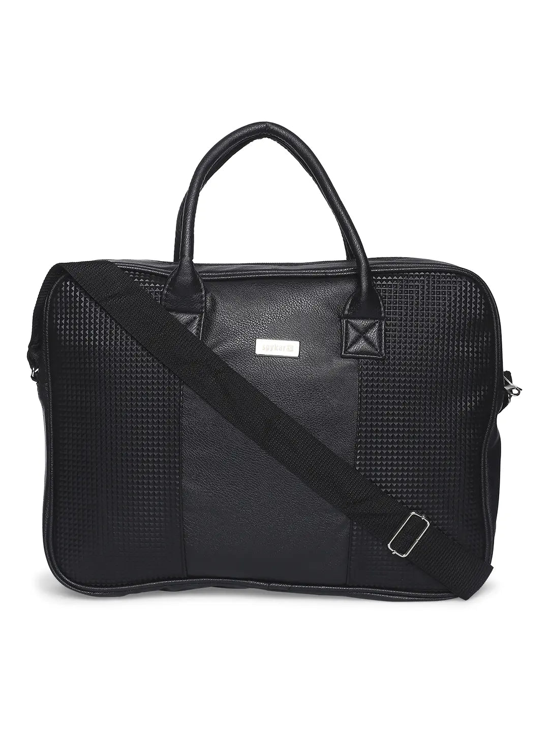 Spykar Men Dark Grey Laptop Bag