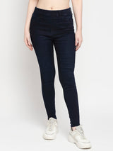 Women Alexa Jeans Super Skinny Fit Dark Blue High Rise