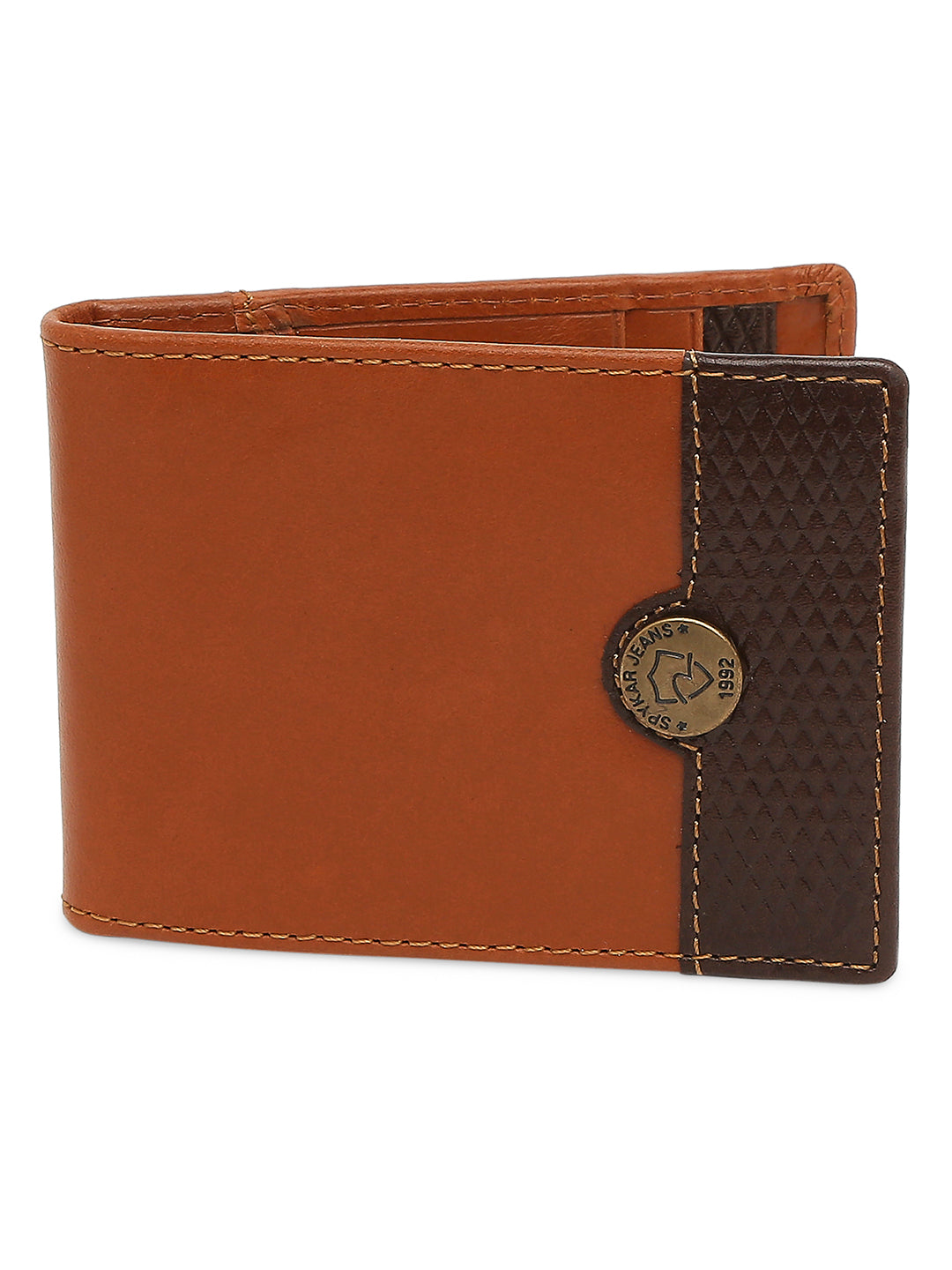 Spykar Tan Leather Wallet