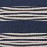 Men T-Shirt Stripe Navy Blue Regular Fit