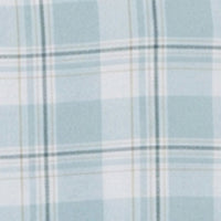 Men Shirt Check Ice Blue Regular Fit