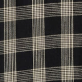 Men Shirt Check Jet Black Regular Fit