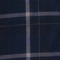 Men Shirt Check Navy Blue Regular Fit