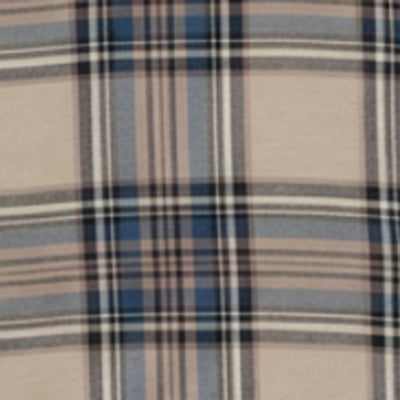 Men Shirt Check Teal Blue Regular Fit