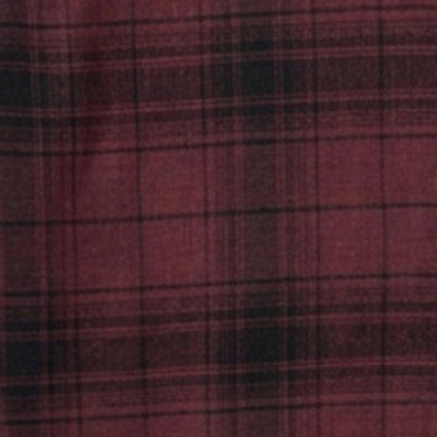 Men Shirt Check Maroon Regular Fit