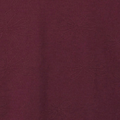Men T-Shirt Textured Maroon Regular Fit