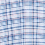 Men Shirt Check Blue Regular Fit