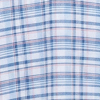 Men Shirt Check Blue Regular Fit