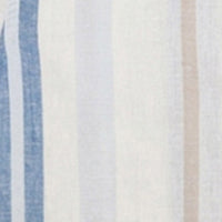 Men Shirt Stripe Off-White Regular Fit