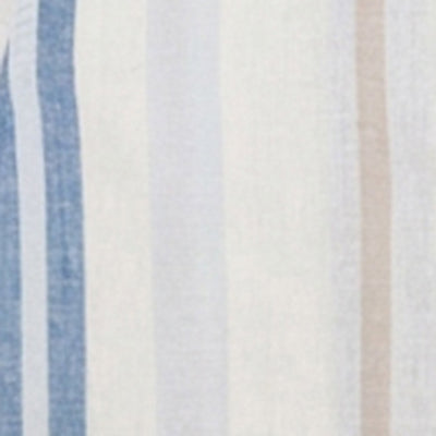 Men Shirt Stripe Off-White Regular Fit