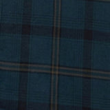 Men Shirt Check Teal Blue Regular Fit