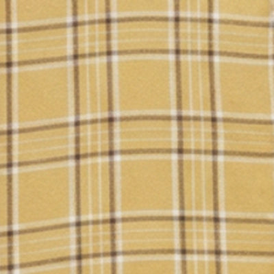 Men Shirt Check Yellow Regular Fit