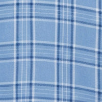 Men Shirt Check Blue Regular Fit