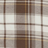 Men Shirt Check Brown Regular Fit