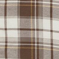 Men Shirt Check Brown Regular Fit