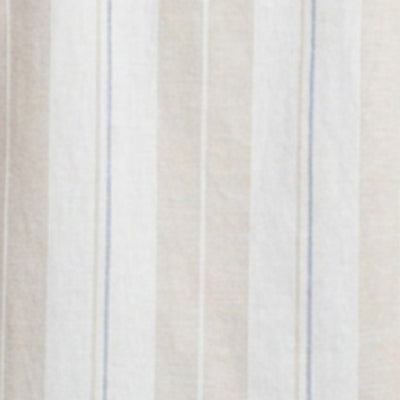 Men Shirt Stripe Beige Regular Fit