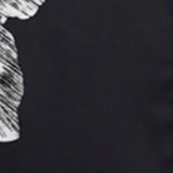 Women Shirt Print Black Relaxed Fit
