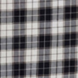 Men Shirt Check Jet Black Regular Fit