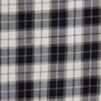 Men Shirt Check Jet Black Regular Fit
