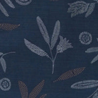 Men Shirt Print Navy Blue Regular Fit