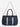 Unisex Navy Blue PU Duffel Bag