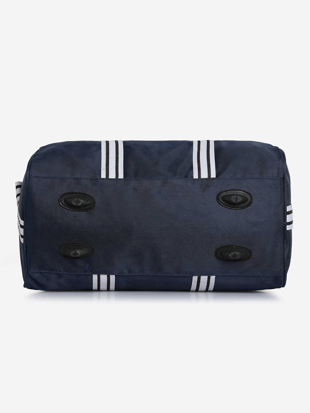 Unisex Navy Blue PU Duffel Bag