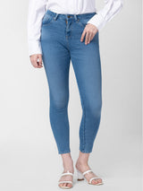 Women Jeans Super Skinny Fit Light Blue High Rise