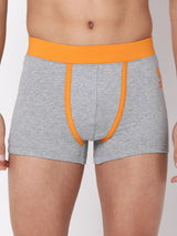 Men Premium Cotton Blend Grey Trunk- Underjeans By Spykar