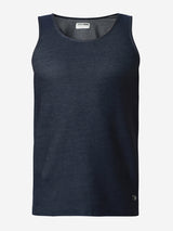 Underjeans DarK Blue Round Neck Solid Vest