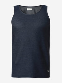 Underjeans DarK Blue Round Neck Solid Vest