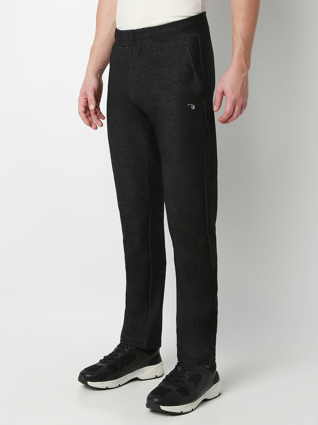 Underjeans Lounge Pant Slim Fit Black Mid-Rise