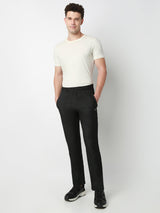 Underjeans Lounge Pant Slim Fit Black Mid-Rise