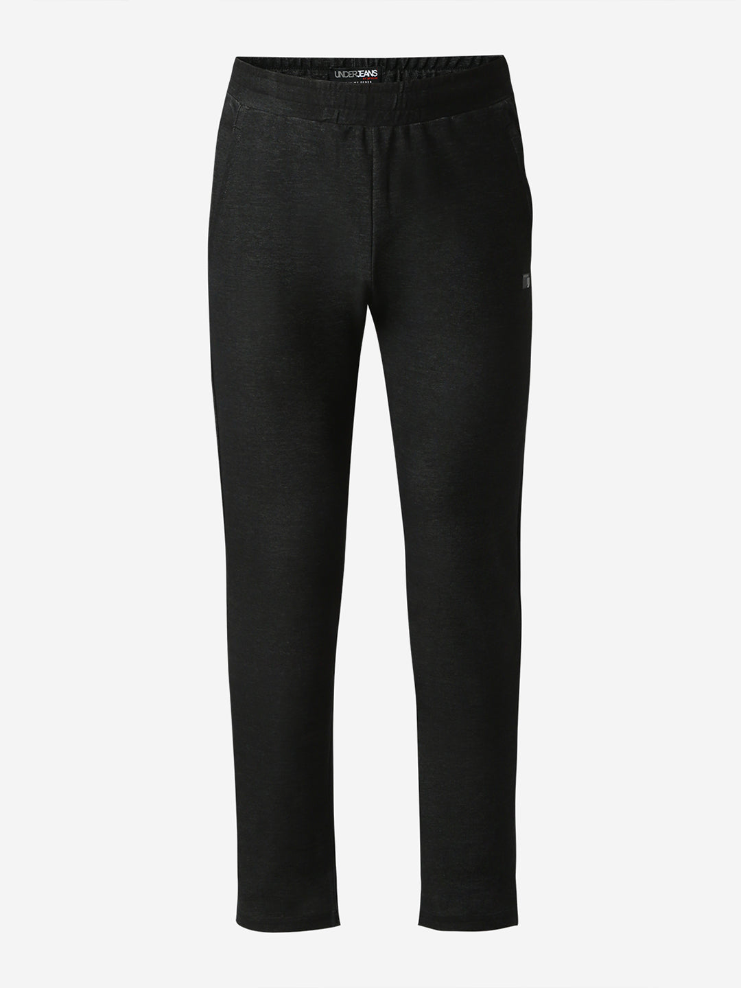 Underjeans Lounge Pant Slim Fit Black Mid-Rise