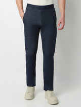 Underjeans Lounge Pant Slim Fit Blue Mid-Rise