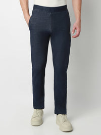 Underjeans Lounge Pant Slim Fit Blue Mid-Rise