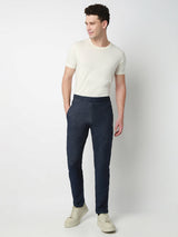Underjeans Lounge Pant Slim Fit Blue Mid-Rise