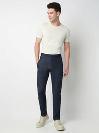 Underjeans Lounge Pant Slim Fit Blue Mid-Rise