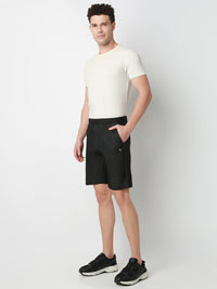 Underjeans Shorts Slim Fit Black Mid-Rise