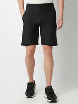 Underjeans Shorts Slim Fit Black Mid-Rise