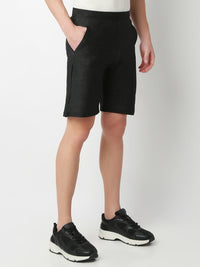 Underjeans Shorts Slim Fit Black Mid-Rise