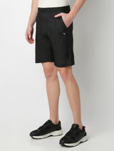 Underjeans Shorts Slim Fit Black Mid-Rise