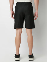 Underjeans Shorts Slim Fit Black Mid-Rise