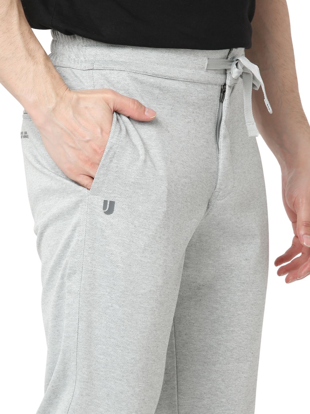 Underjeans By Spykar Men Premium Lt Grey Cargo Pant